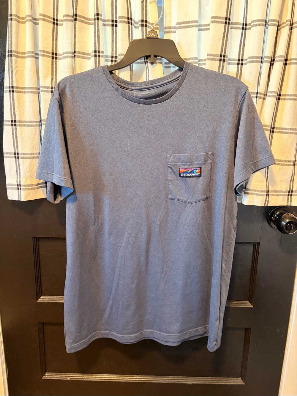 Patagonia Slim Fit Blue Short-Sleeve Pocket Tee